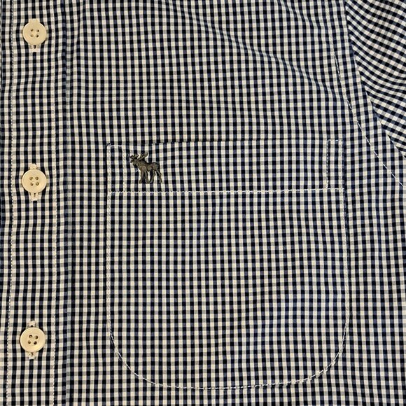 Abercrombie & Fitch Men's Small Long Sleeve Button Down Muscle Fit Plaid Shirt - Picture 5 of 15